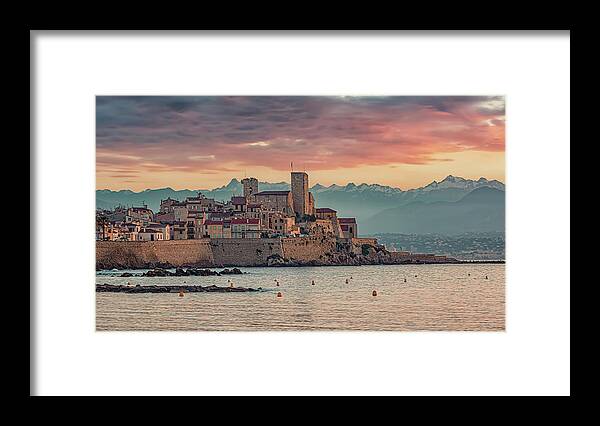 Alps Framed Print featuring the photograph Antibes by Manjik Pictures