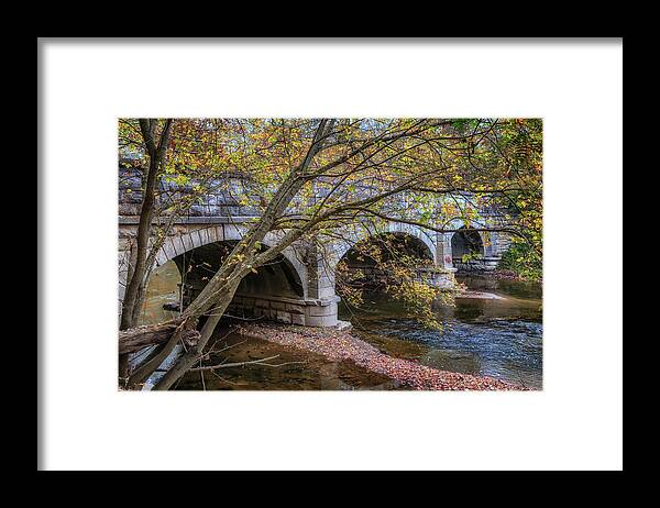 Antietam Creek Aqueduct Framed Print featuring the photograph Antietam Creek Aqueduct by Susan Rissi Tregoning