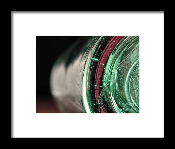 Glass Framed Print featuring the photograph Antique Glass Bottle by Phil Perkins