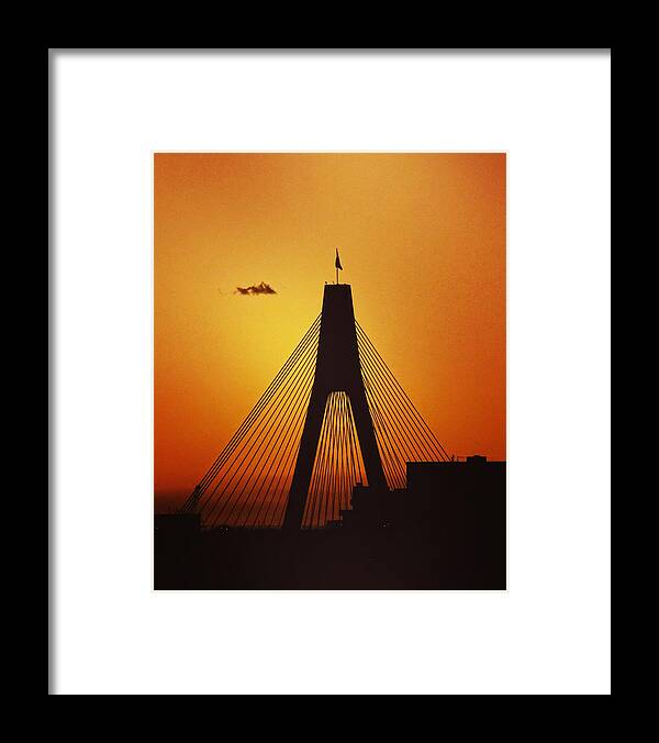 Anzac Framed Print featuring the photograph Anzac Bridge by Sarah Lilja