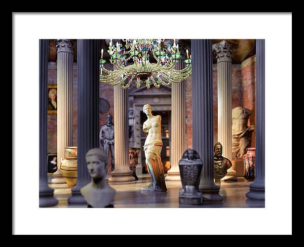 Statue Framed Print featuring the photograph Aphrodite In Situ by John Manno