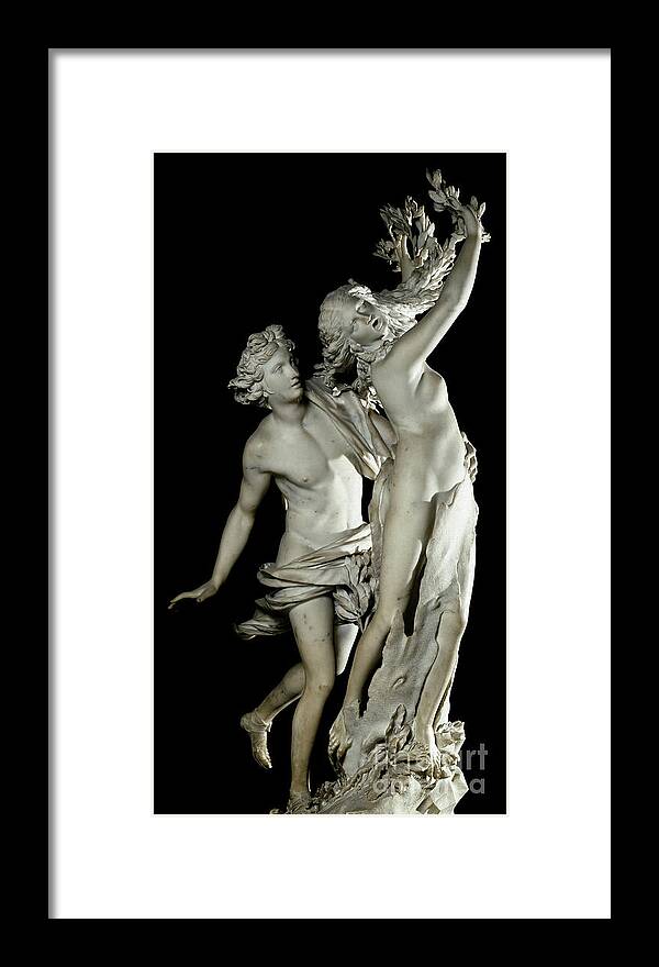 Apollo Framed Print featuring the photograph Apollo With Daphne By Gian Lorenzo Bernini, Detail by Gian Lorenzo Bernini