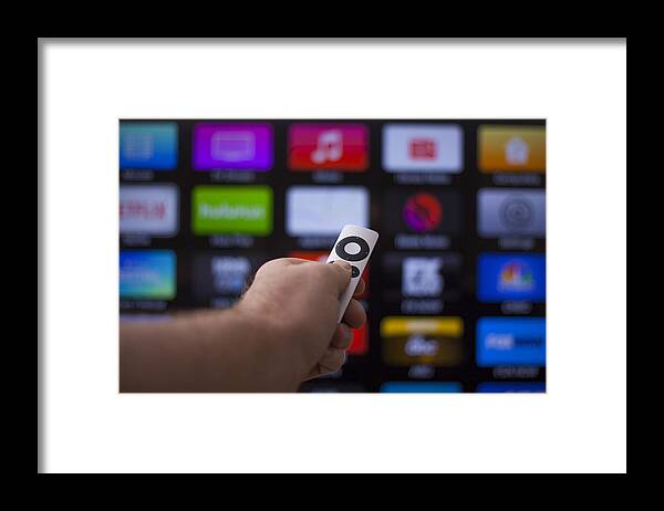 Internet Framed Print featuring the photograph Apple TV by Lpettet