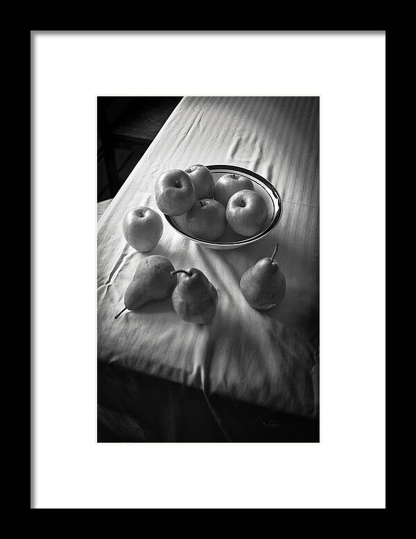 Apple Framed Print featuring the photograph Apples and Pears by Craig J Satterlee