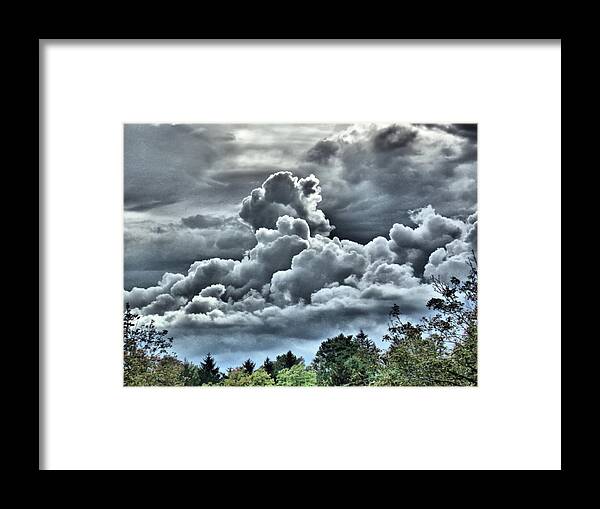 Clouds Framed Print featuring the photograph Approaching Rainstorm by Christopher Reed