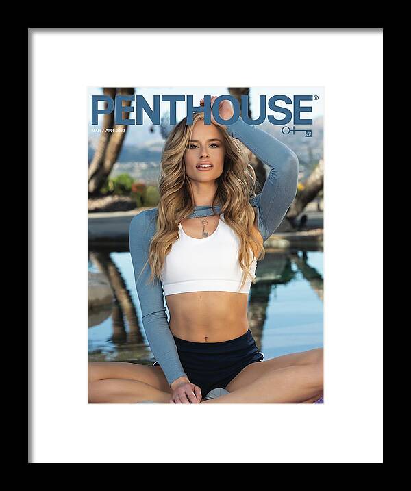 Blonde Framed Print featuring the photograph April 2022 Penthouse Magazine Featuring Lauren Ann by Penthouse