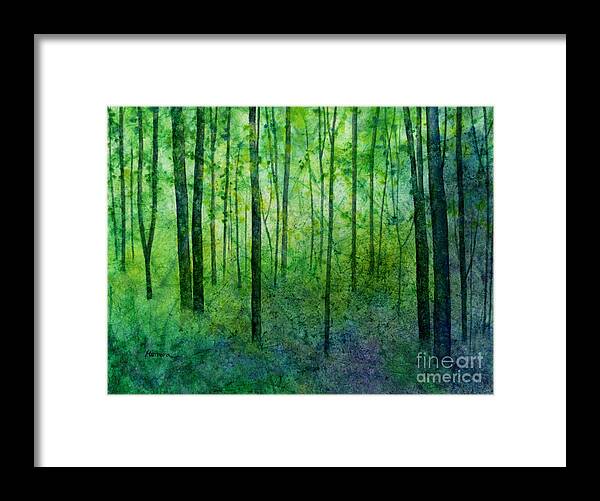 Green Framed Print featuring the painting April Hues by Hailey E Herrera