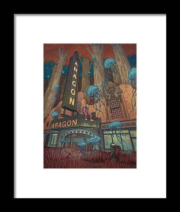 Chicago Framed Print featuring the digital art Aragon Ballroom by EvanArt - Evan Miller