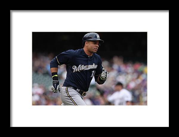 Second Inning Framed Print featuring the photograph Aramis Ramirez by Doug Pensinger