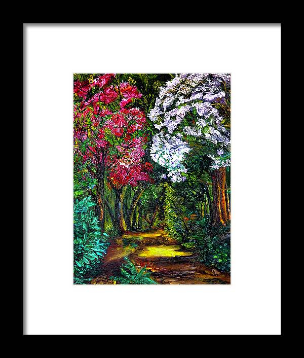 Landscape Framed Print featuring the painting Arboretum by Terry R MacDonald