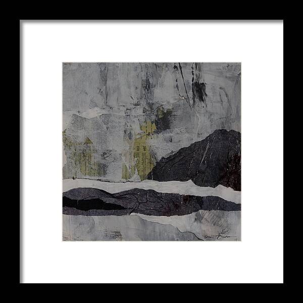Mixed-media Collage Framed Print featuring the mixed media Arctic Expression by Chris Burton