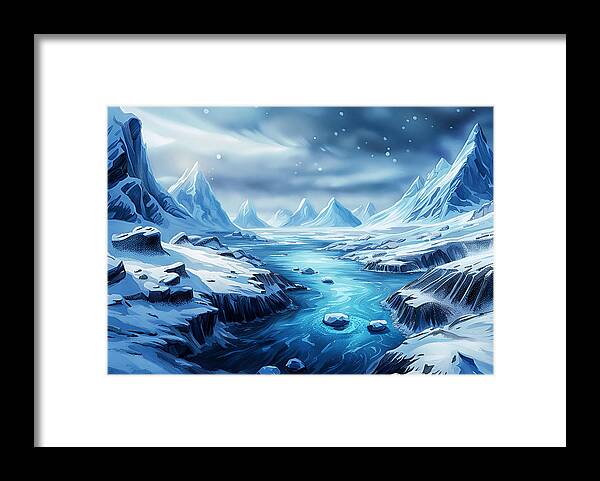 Ai Framed Print featuring the photograph Arctic Landscape by Cate Franklyn
