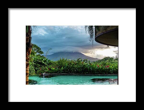 Active Framed Print featuring the photograph Arenal Volcano 2 by Cindy Robinson