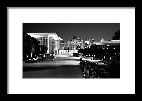 Architecture Framed Print featuring the photograph Art Institute Chicago Architecture Night by Patrick Malon
