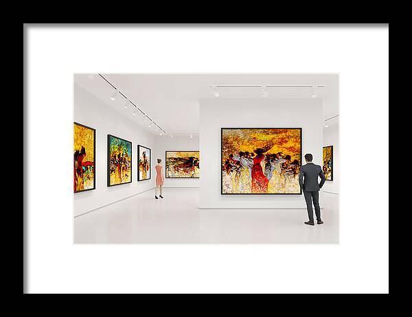 Art Framed Print featuring the photograph Art museum by Syolacan