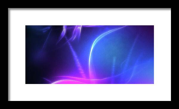 Abstract Framed Print featuring the digital art Art - Orchestra of Smoke by Matthias Zegveld