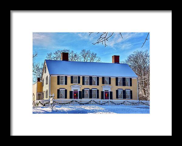Historic House Framed Print featuring the photograph Artemas Ward House by Monika Salvan