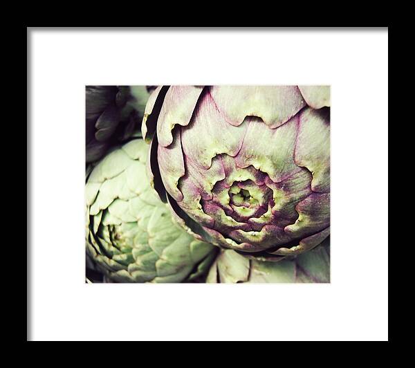 Artichoke Framed Print featuring the photograph Artichokes by Lupen Grainne