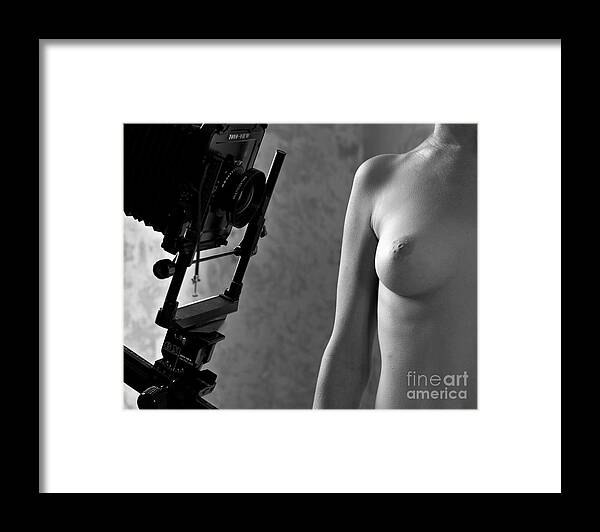 Artistic Framed Print featuring the photograph Artistic female nude photography v14 by Eran Turgeman Prints