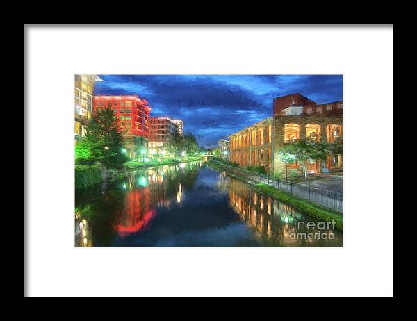 Wyche Framed Print featuring the photograph Artistic Impressions-Reedy River View-1 by Blaine Owens