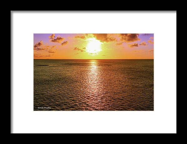 Aruba Framed Print featuring the photograph Aruba Sunset by Randy Bradley