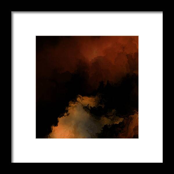 Vic Eberly Framed Print featuring the digital art As the World Burns by Vic Eberly