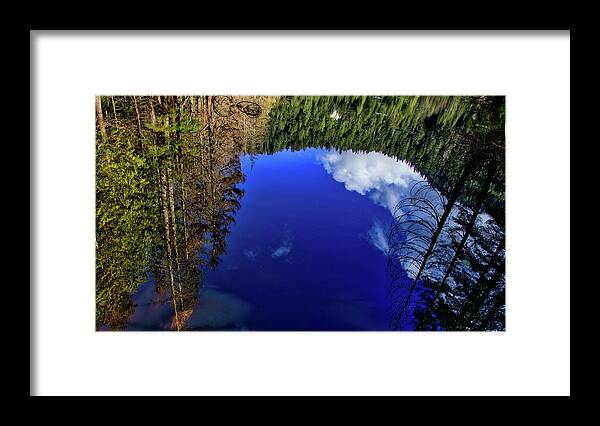 Lake Framed Print featuring the photograph Ashland lake reflection by Bradley Morris