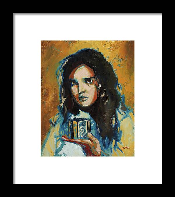 Hellraiser Framed Print featuring the painting Ashley Laurence by Sv Bell