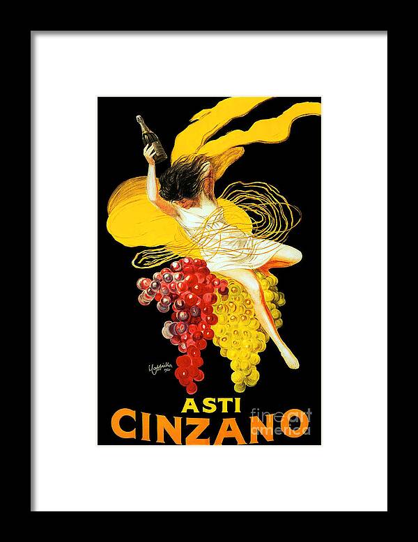 Asti Cinzano Framed Print featuring the painting Asti Cinzano Advertising Poster by Leonetto Cappiello