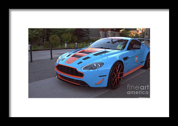 South Lake Tahoe Framed Print featuring the photograph Aston Martin 2011 DBR9 by PROMedias US