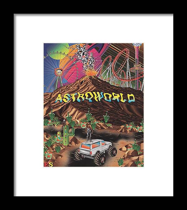 Astroworld poster Framed Print by Jonathan Rodriguez - Pixels