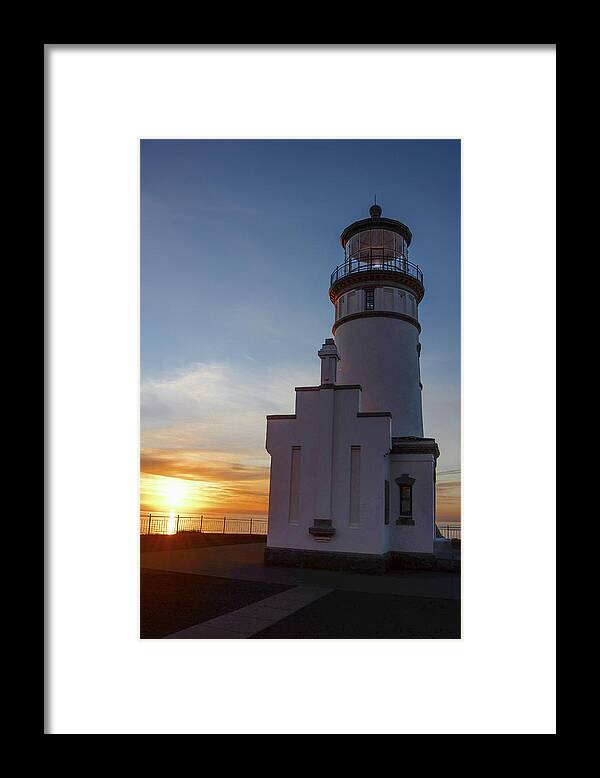 North Head Lighthouse Framed Print featuring the photograph At North head by Jerry Cahill