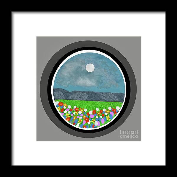 At The End Of The Day Framed Print featuring the digital art At the end of the day by Elaine Hayward