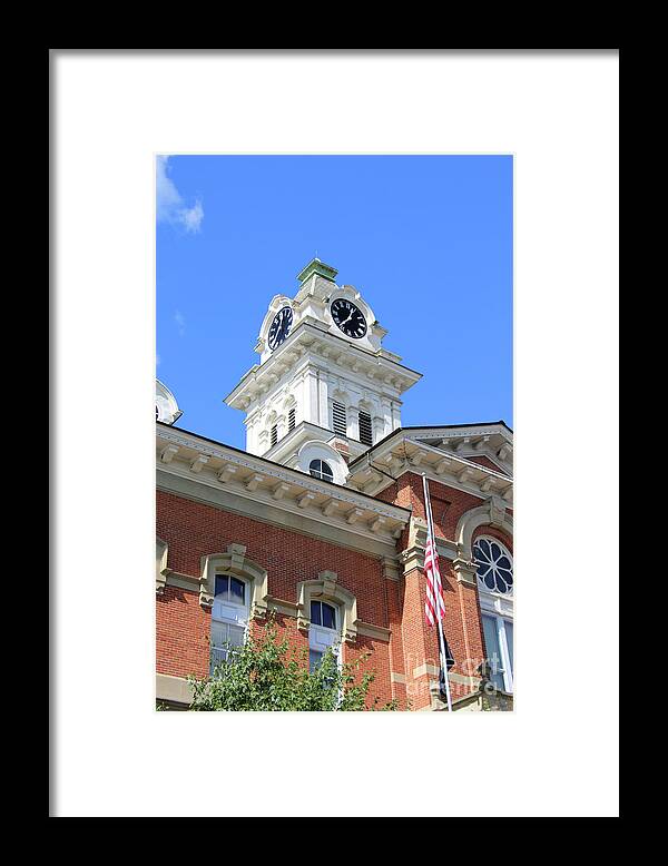 Athens County Courthouse Framed Print featuring the photograph Athens County Courthouse Athens Ohio 6420 by Jack Schultz