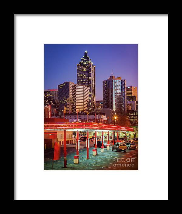 America Framed Print featuring the photograph Atlanta Drive-In by Inge Johnsson