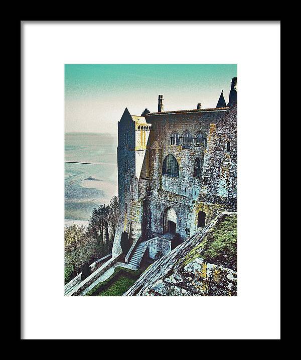 Atop Mont Saint Michel Framed Print featuring the photograph Atop Mont Saint Michel by Susan Maxwell Schmidt