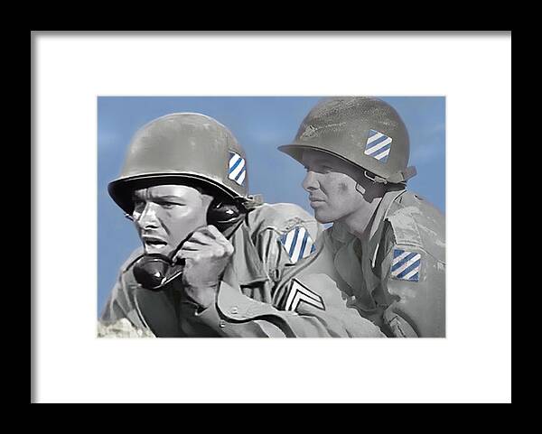 Audie Murphy Framed Print featuring the photograph Audie Murphy - To Hell and Back by Dyle Warren