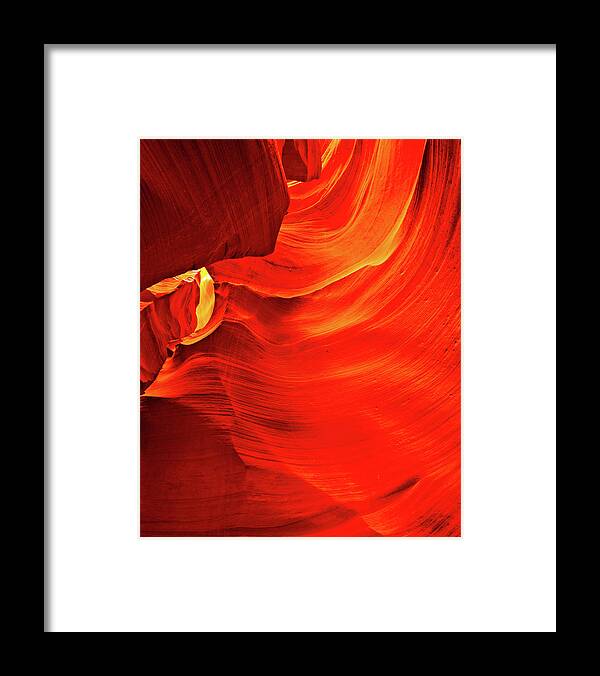 Antelope Canyon Framed Print featuring the photograph August 2018 Entry to Dante's Nine Circles of Hell by Alain Zarinelli