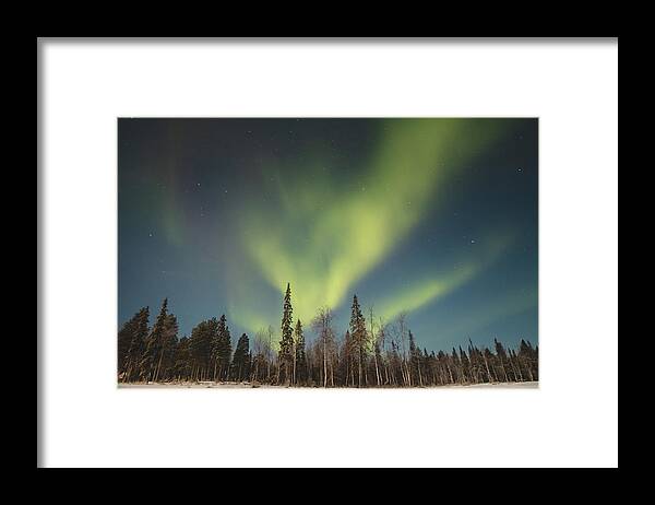 Aurora Borealis Framed Print featuring the photograph Dance of wild nature - Aurora borealis by Vaclav Sonnek