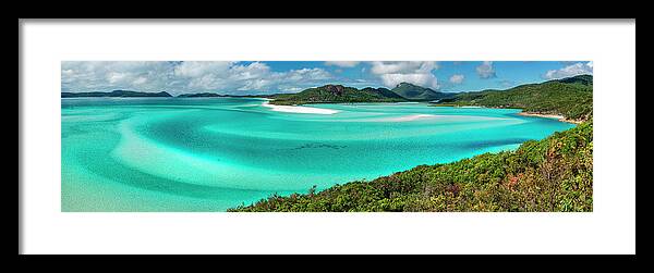 Whitsundays Framed Print featuring the photograph Australia - Hill inlet panorama by Olivier Parent