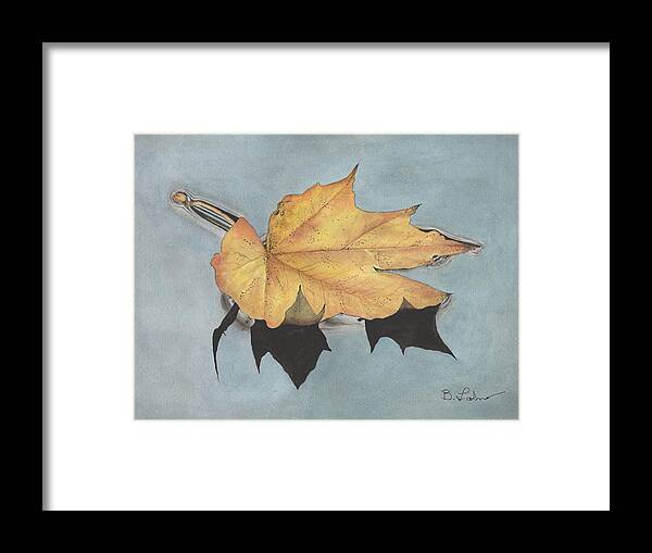 Autumn Watercolor Framed Print featuring the painting Autumn #5 by Bob Labno