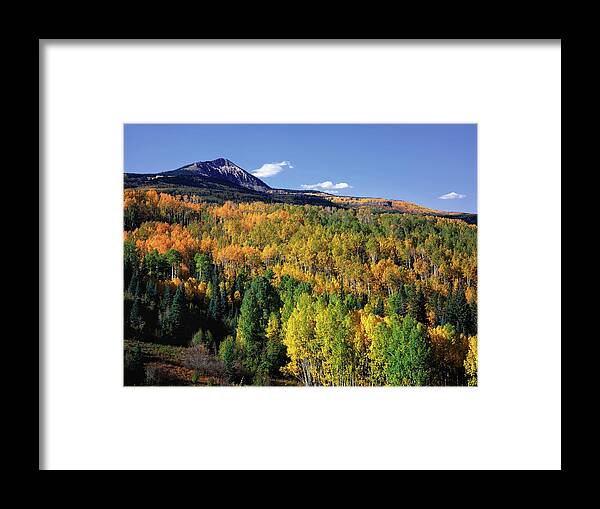 Landscape Framed Print featuring the photograph Autumn At Big Baldy by Paul Breitkreuz
