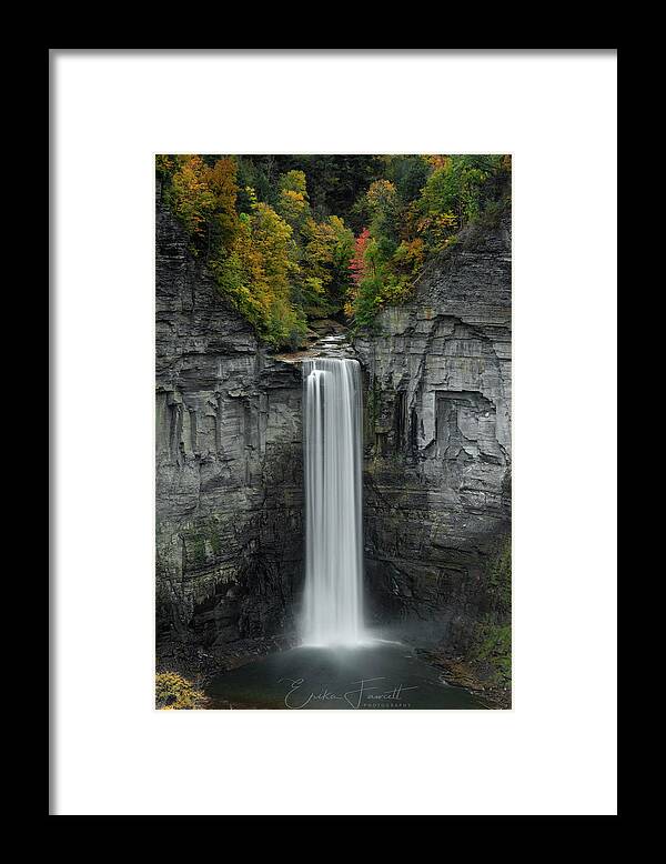 Fall Framed Print featuring the photograph Autumn at Taughannock by Erika Fawcett
