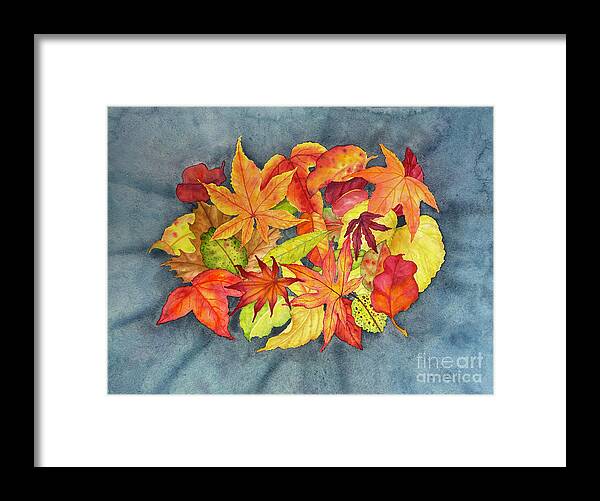 Autumn Framed Print featuring the painting Autumn Collection by Lucy Arnold
