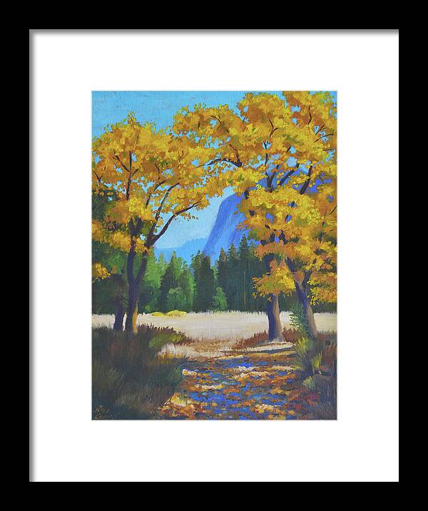 Autumn Framed Print featuring the painting Autumn Gold by Alice Leggett