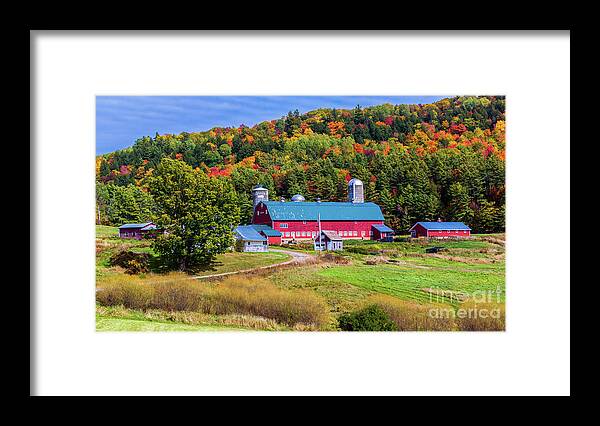 Autumn Framed Print featuring the photograph Autumn in Barnet Vermont by Scenic Vermont Photography