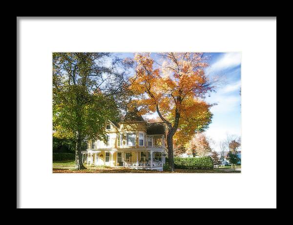 Bay View Framed Print featuring the photograph Autumn in Bay View With Radiance by Robert Carter