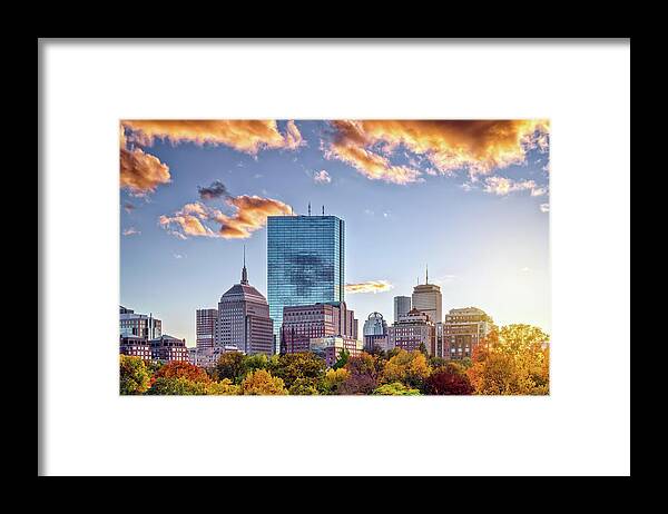 Boston Framed Print featuring the photograph Autumn in Boston by Rick Berk