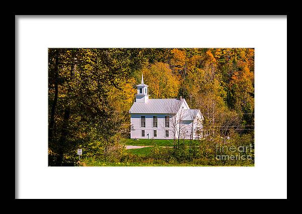Autumn Framed Print featuring the photograph Autumn in Calais Vermont by Scenic Vermont Photography