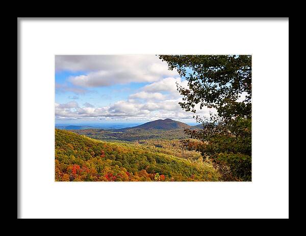 North Carolina Mountains Framed Print featuring the photograph Autumn in Carolina by Lynn Hunt